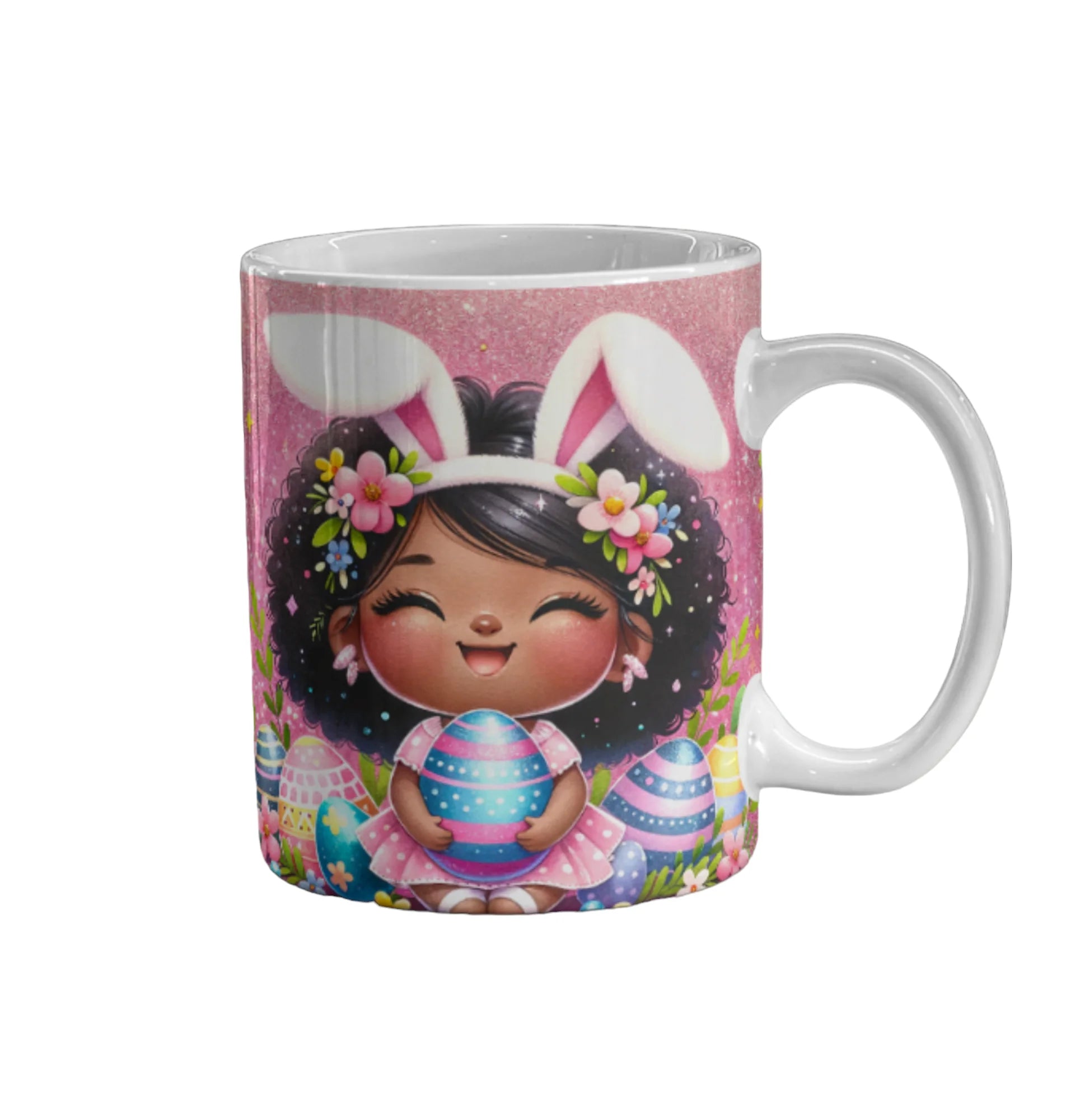 Cana personalizata, Cadou de Paste Model 4, Ceramica, Alb, 350 ml