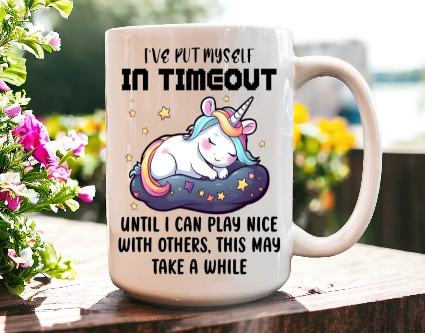 Cana personalizată, Unicorn Model 4, Ceramica, Alb, 350 ml