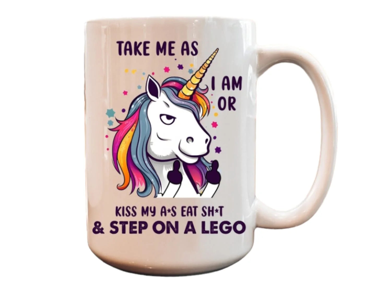Cana personalizată, Unicorn Model 6, Ceramica, Alb, 350 ml