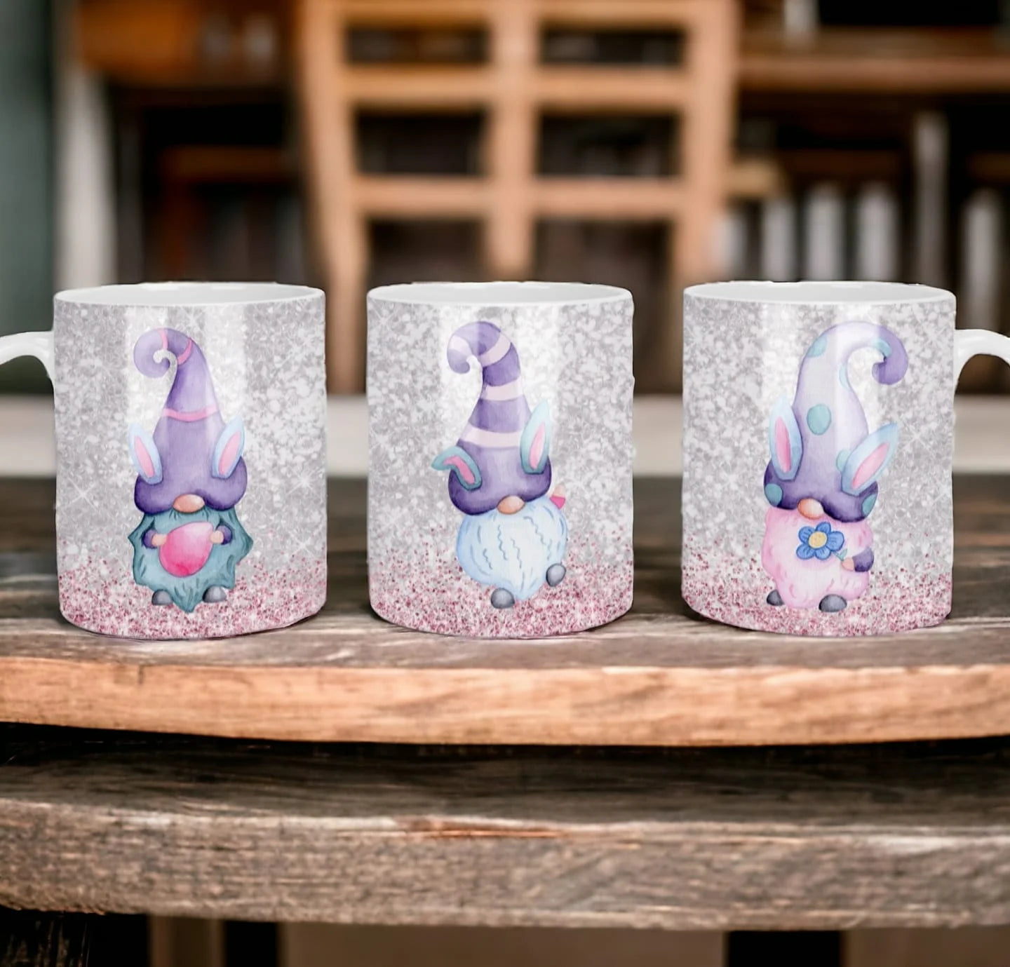 Cana personalizata, Cadou de Paste model 3, Ceramica, Alb, 350 ml