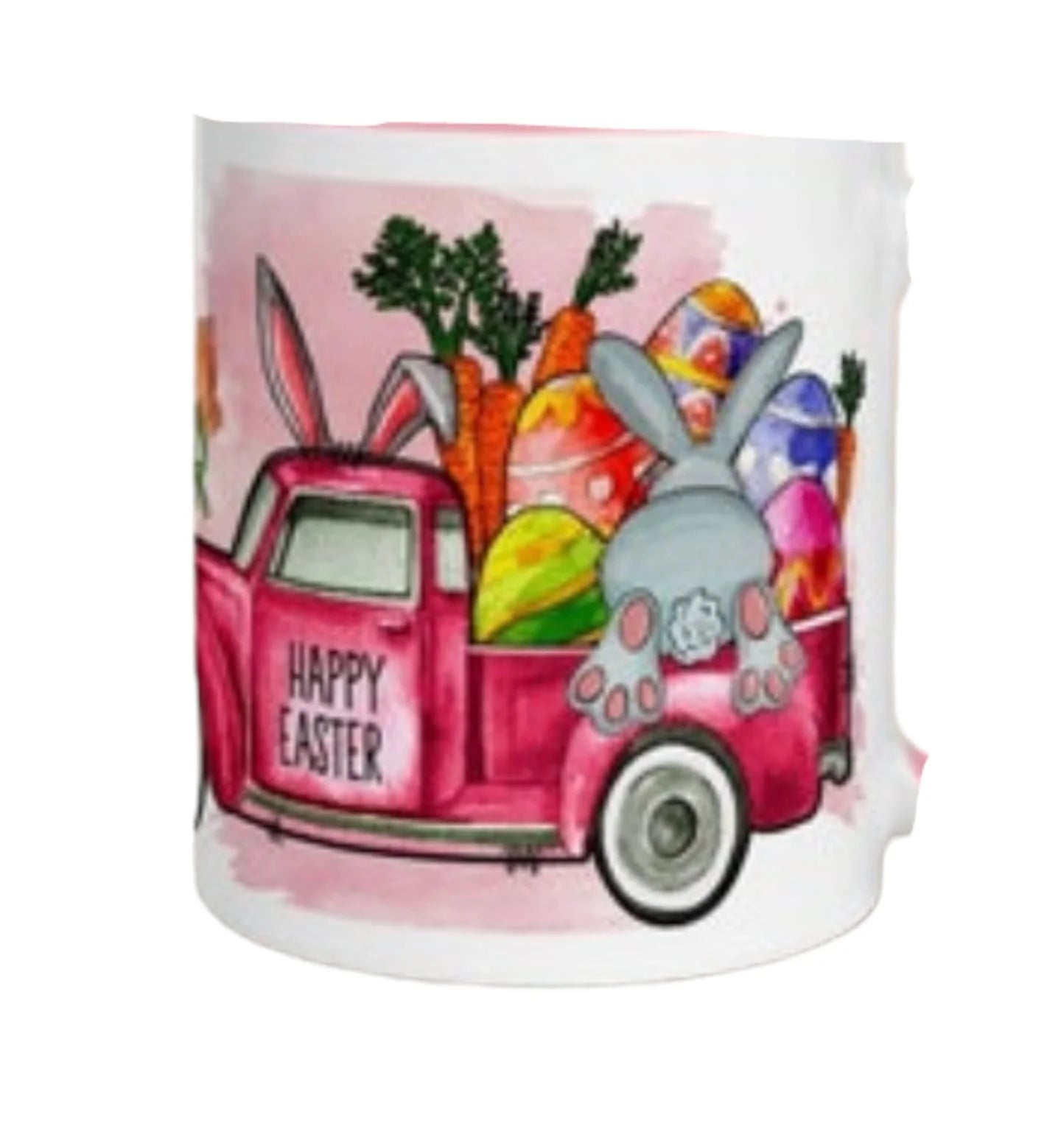Cana personalizata, Paste fericit Model 6, Ceramica, Alb, 350 ml