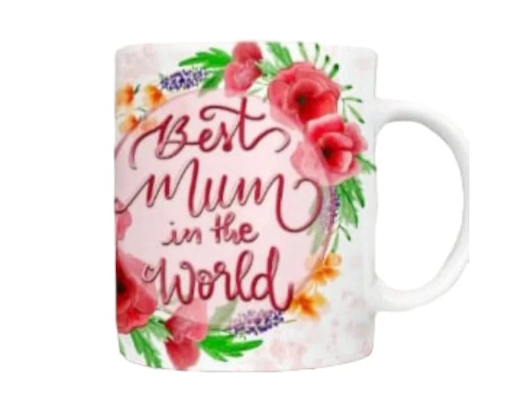 Cana personalizata, Cea mai buna mama din lume, Ceramica, Alb, 350 ml