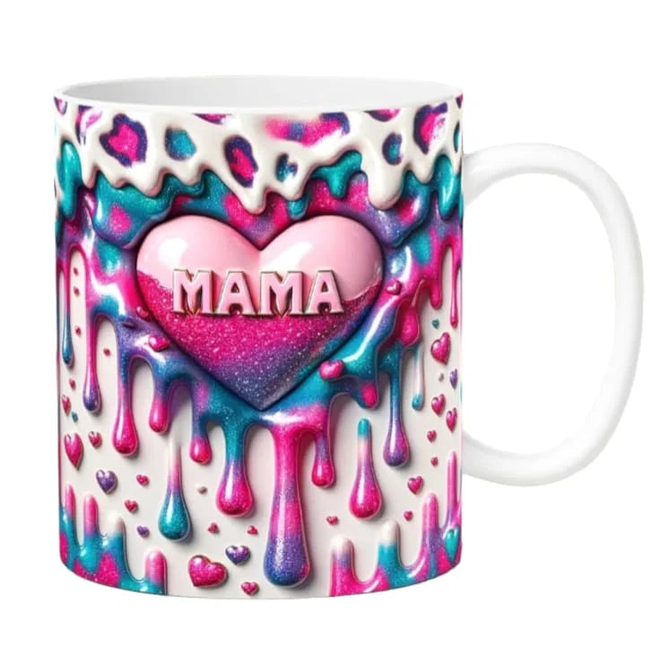 Cana personalizata, 8 martie de ziua mamei model 8, Ceramica, Alb, 350 ml