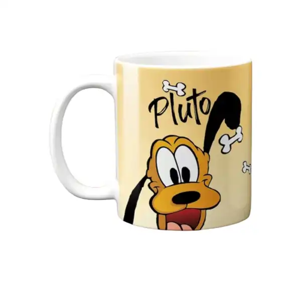 Cana personalizata, Pluto model 2, Ceramica, Alb, 350 ml