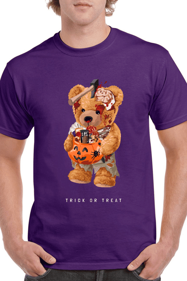 Tricou personalizat Bărbați - Spooky Teddy Bear