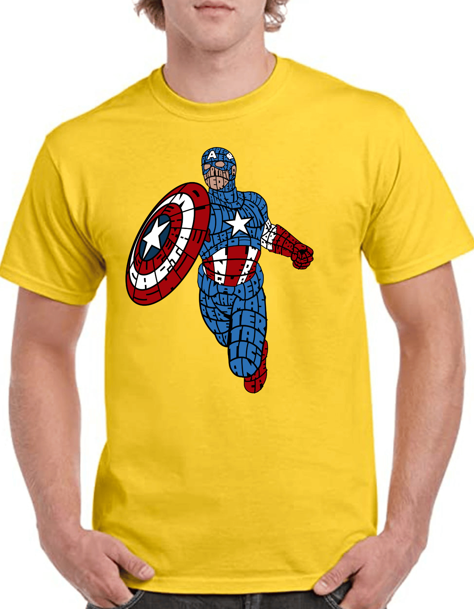 Tricou personalizat Bărbați - Capitan America