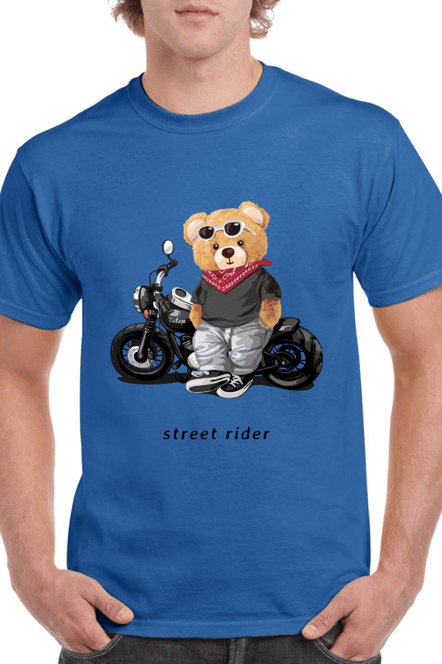 Tricou personalizat Bărbați - Motorcycle Bear