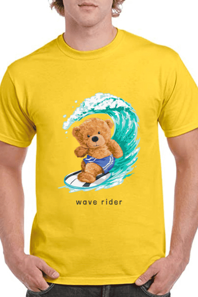 Tricou personalizat Bărbați - Surfing Bear