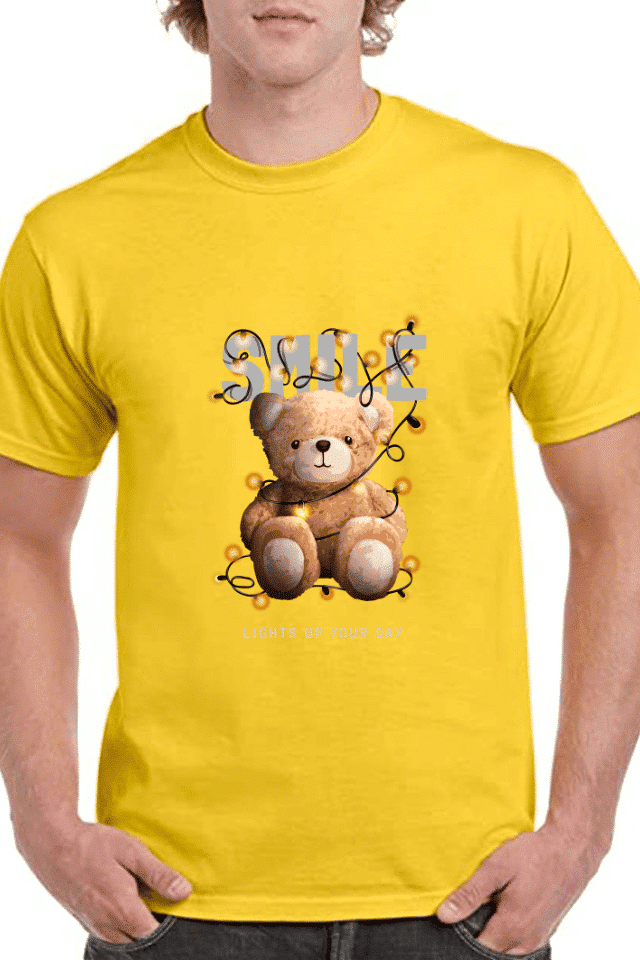 Tricou personalizat Bărbați - Smile Lights Up Your Day