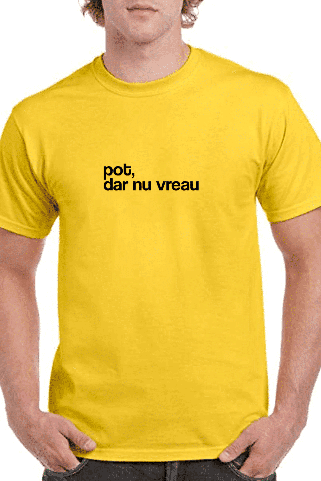 Tricou personalizat Bărbați - Pot, dar nu vreau