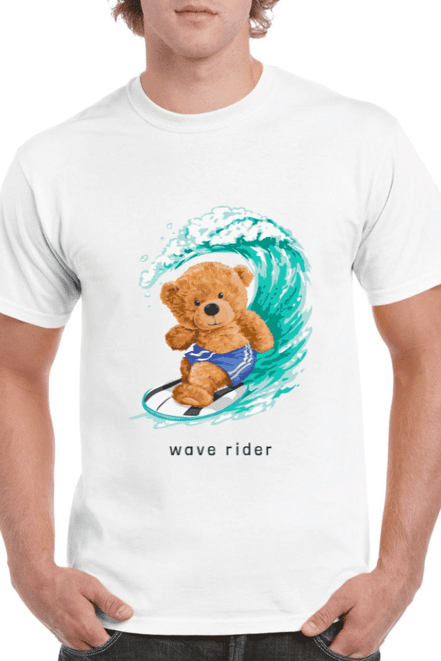 Tricou personalizat Bărbați - Surfing Bear