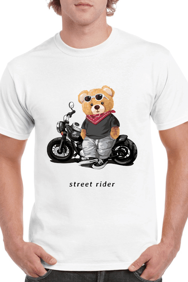 Tricou personalizat Bărbați - Motorcycle Bear