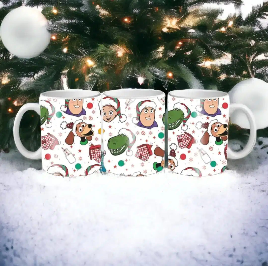 Cana personalizata, Cartoon, Ceramica, Alb, 350 ml