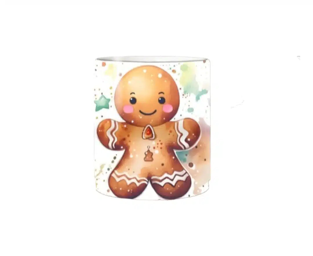 Cana personalizata, Turta dulce de Craciun Model 2, Ceramica, Alb, 350 ml