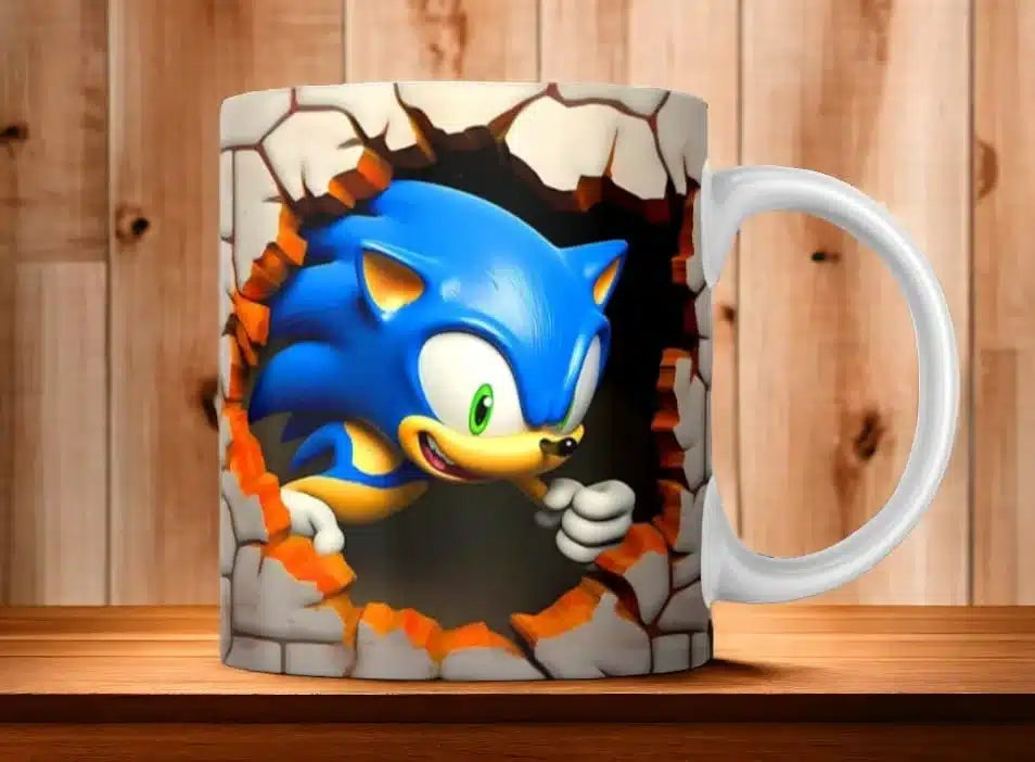 Cana personalizata, Buy Sonic Heroes Model 1 , Ceramica, Alb, 350