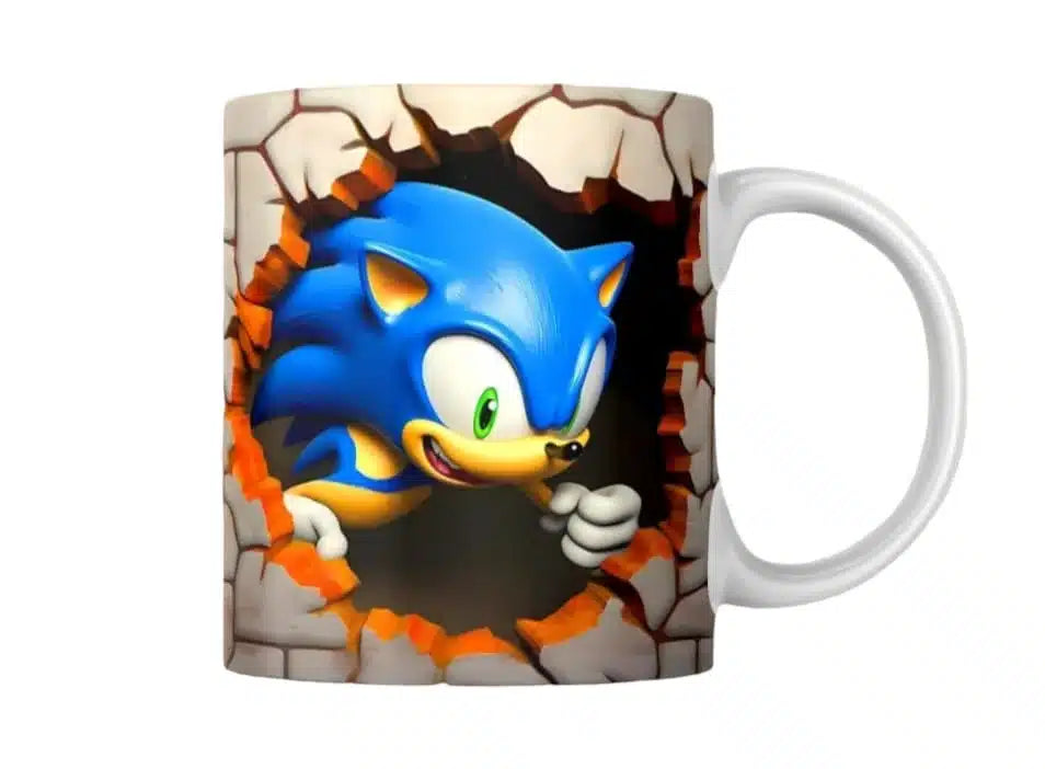 Cana personalizata, Buy Sonic Heroes Model 1 , Ceramica, Alb, 350