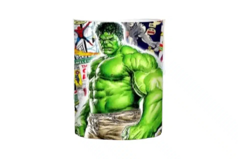 Cana personalizata, Marvel Avengers Hulk, Ceramica, Alb, 350 ml