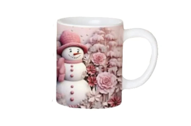 Cana personalizata, Om de zapada roz Model 2, Ceramica, Alb, 350 ml