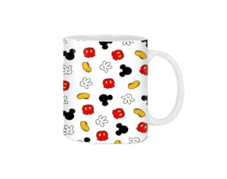 Cana personalizata, Puzzel Mickey, Ceramica, Alb, 350 ml
