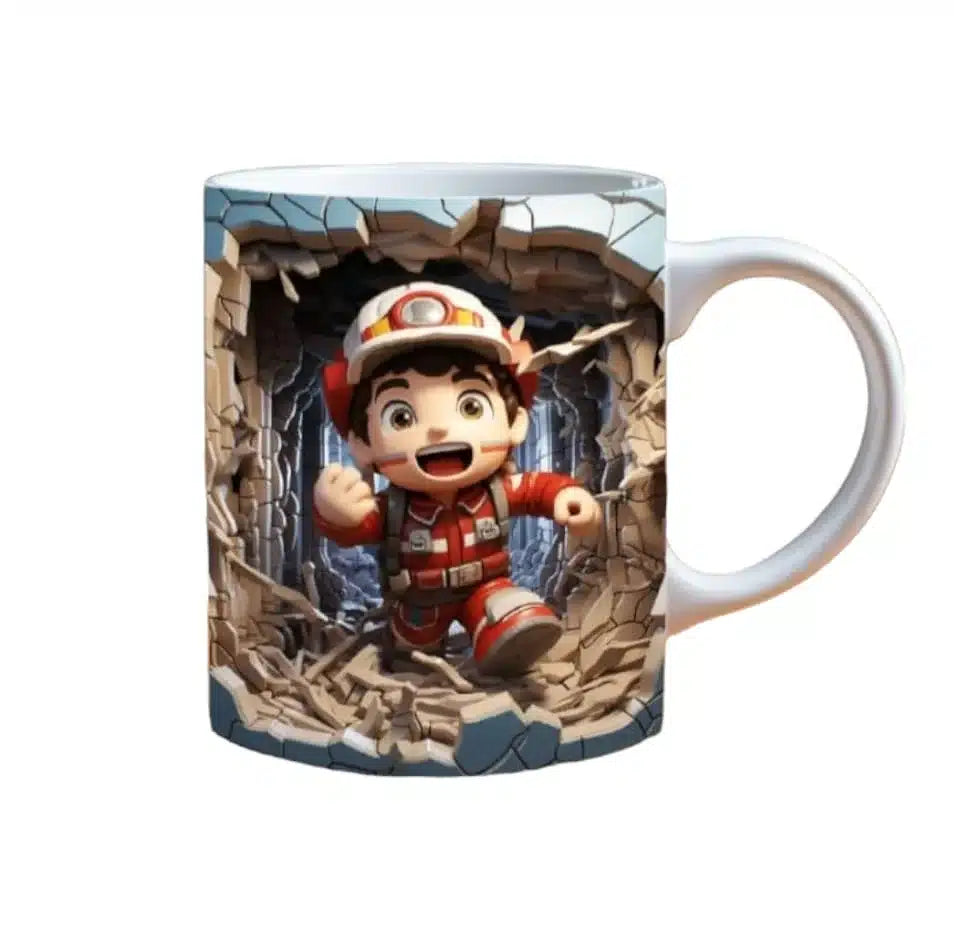 Cana personalizata, Little Embers, Ceramica, Alb, 350 ml
