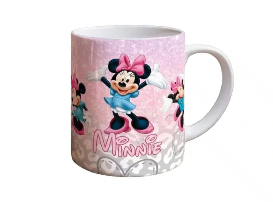 Cana personalizata, Love Minnie Mouse Model 1, Ceramica, Alb, 350 ml