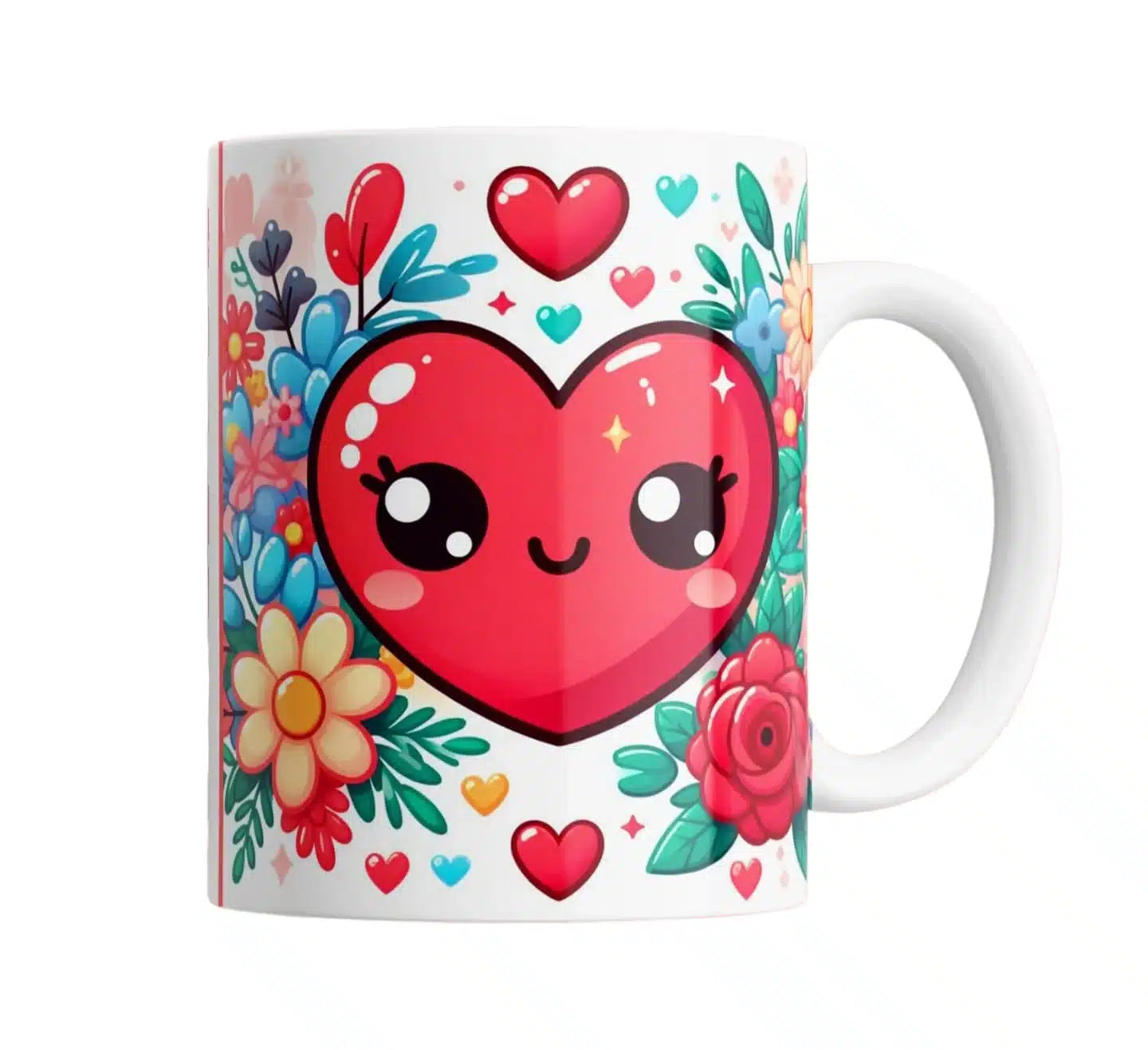 Cana personalizata, De ziua indragostitilor Model 2, Ceramica, Alb, 350 ml