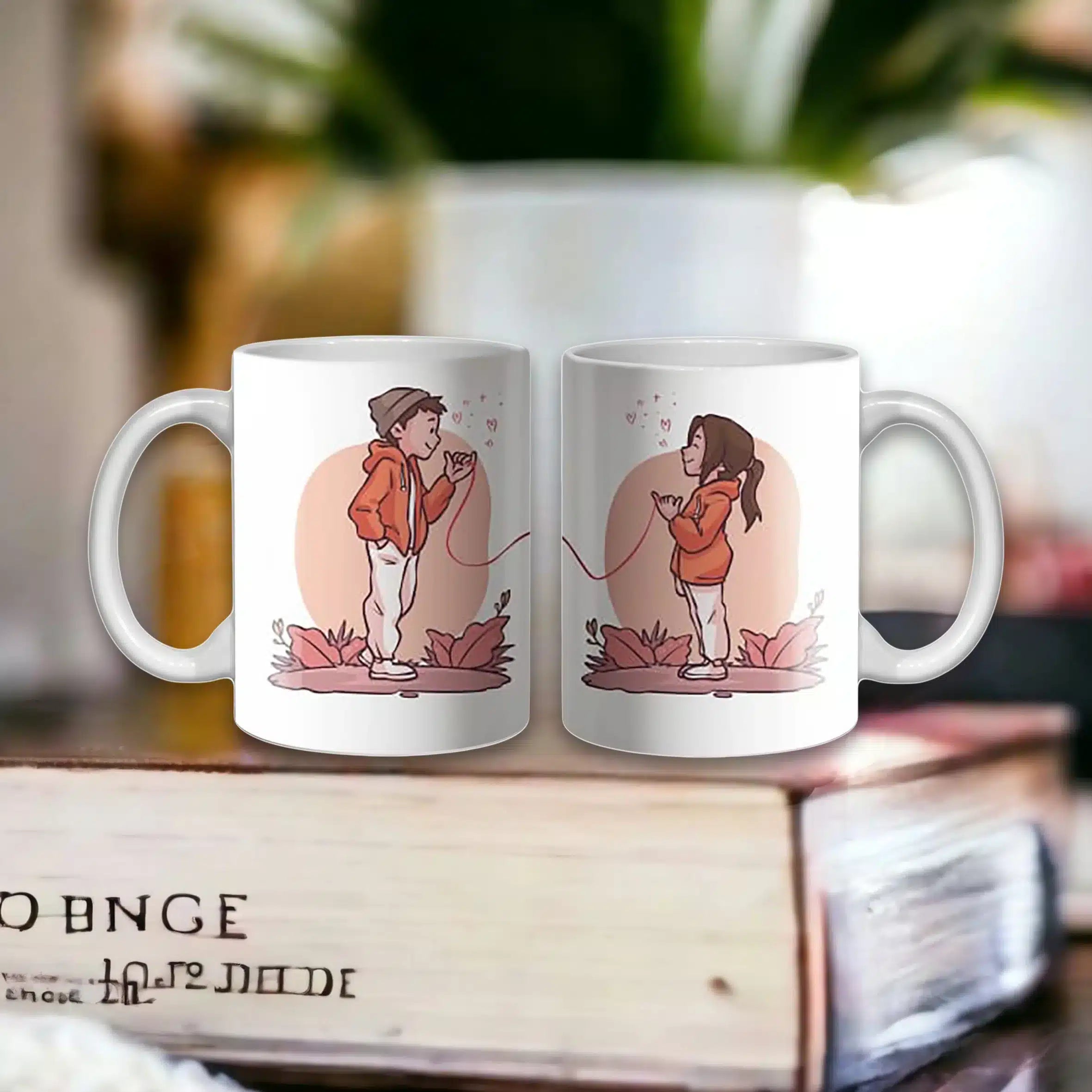Cana personalizata, Mereu impreuna, Ceramica, Alb, 350 ml