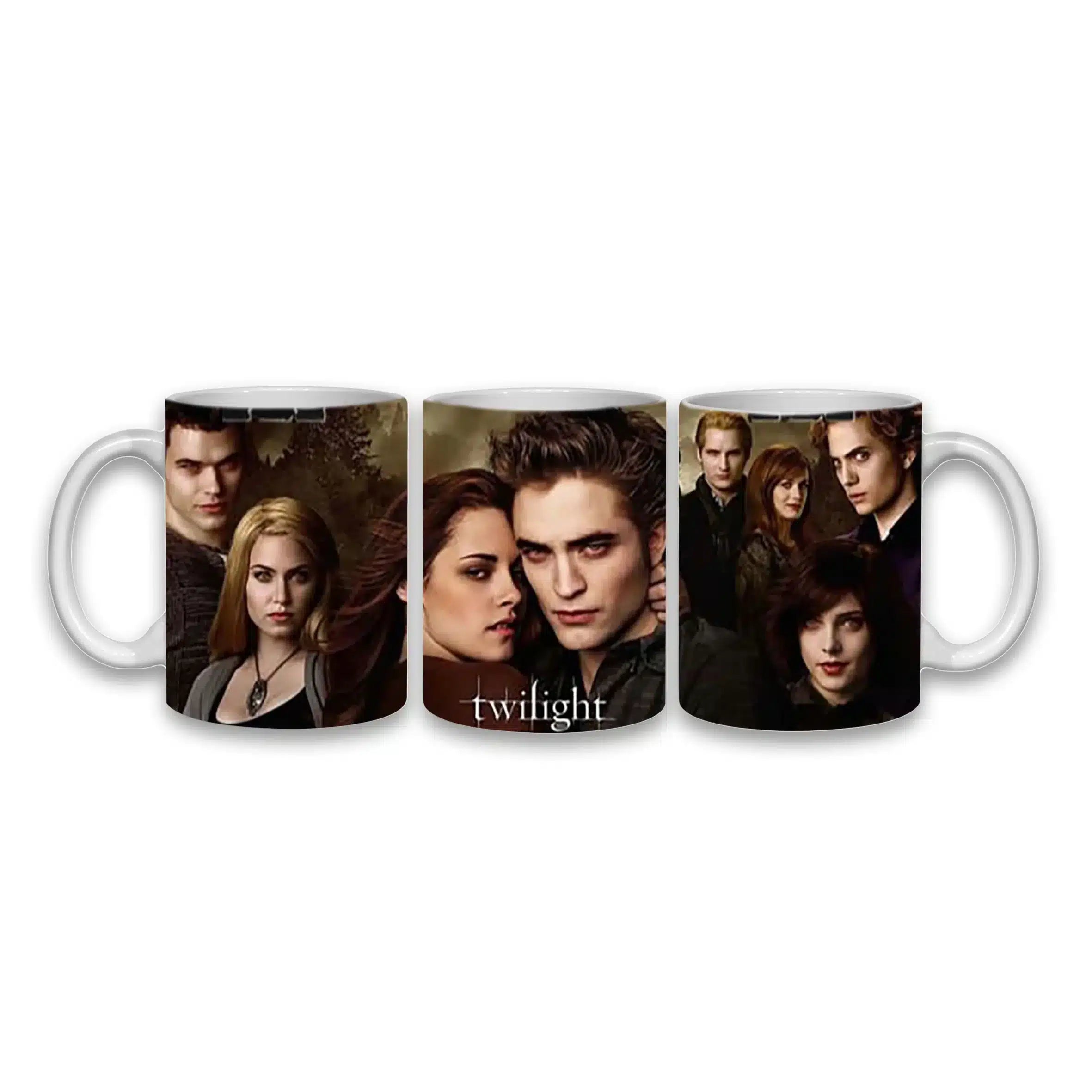 Cana personalizata, Twilight 1, Ceramica, Alb, 350 ml