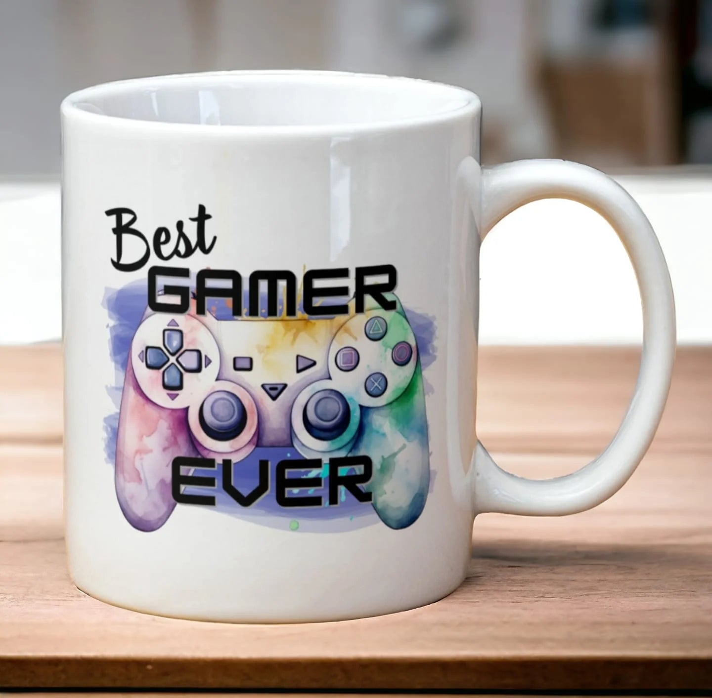 Cana personalizată, Best gamer ever, Ceramica, Alb, 350 ml