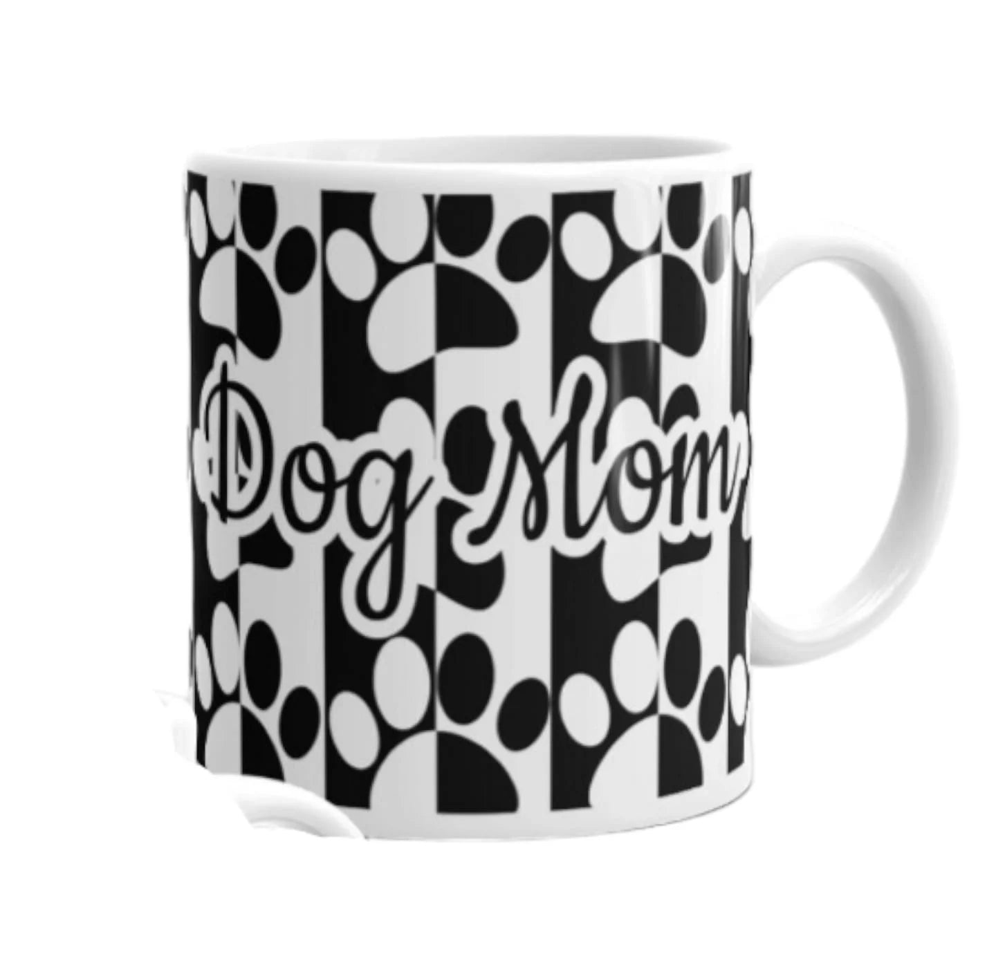 Cana personalizata, Dog Mom Model 2, Ceramica, Alb, 350 ml