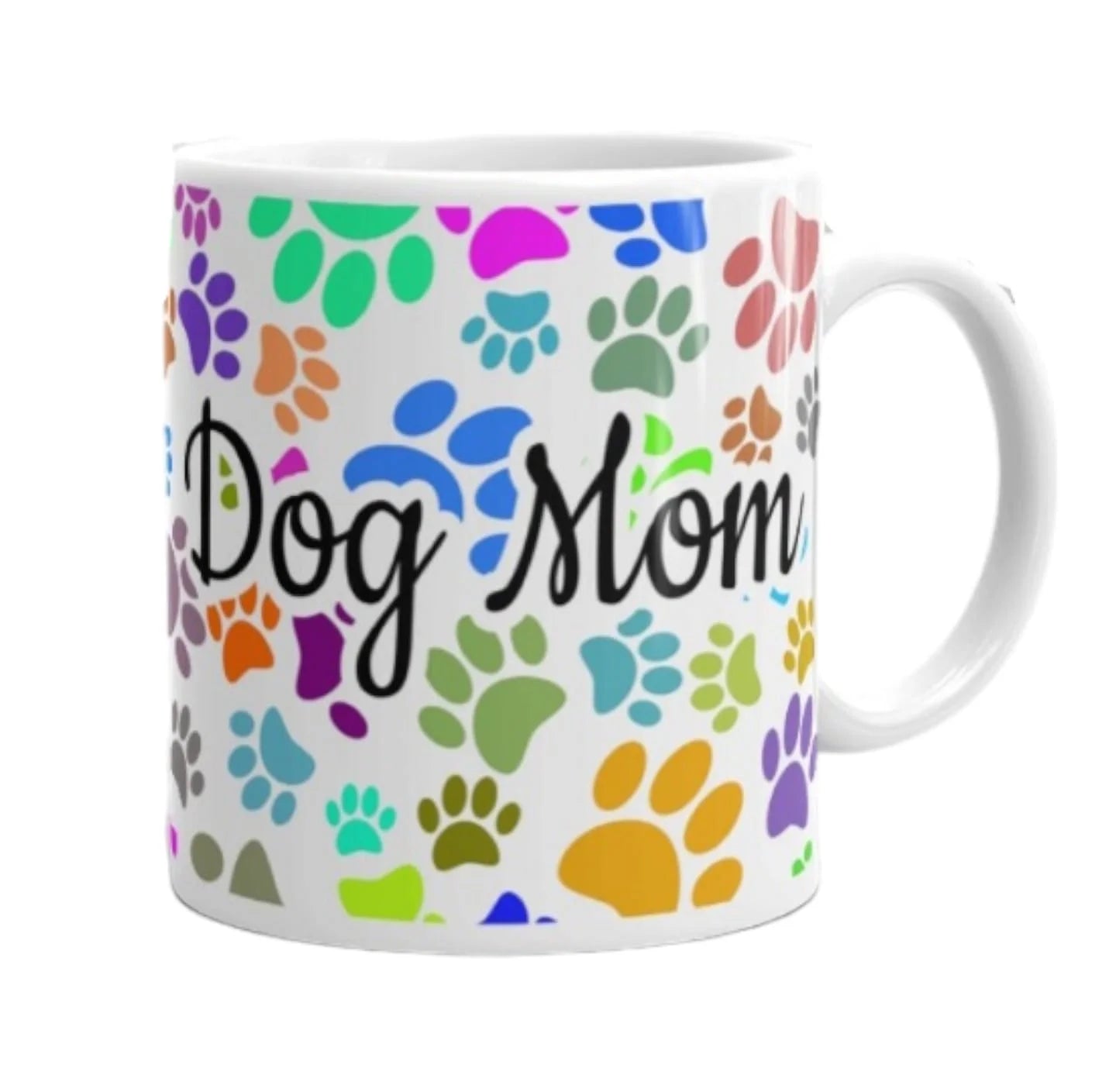 Cana personalizata, Dog Mom Model 3, Ceramica, Alb, 350 ml
