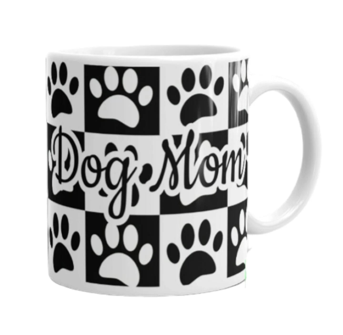 Cana personalizata, Dog Mom Model 4, Ceramica, Alb, 350 ml