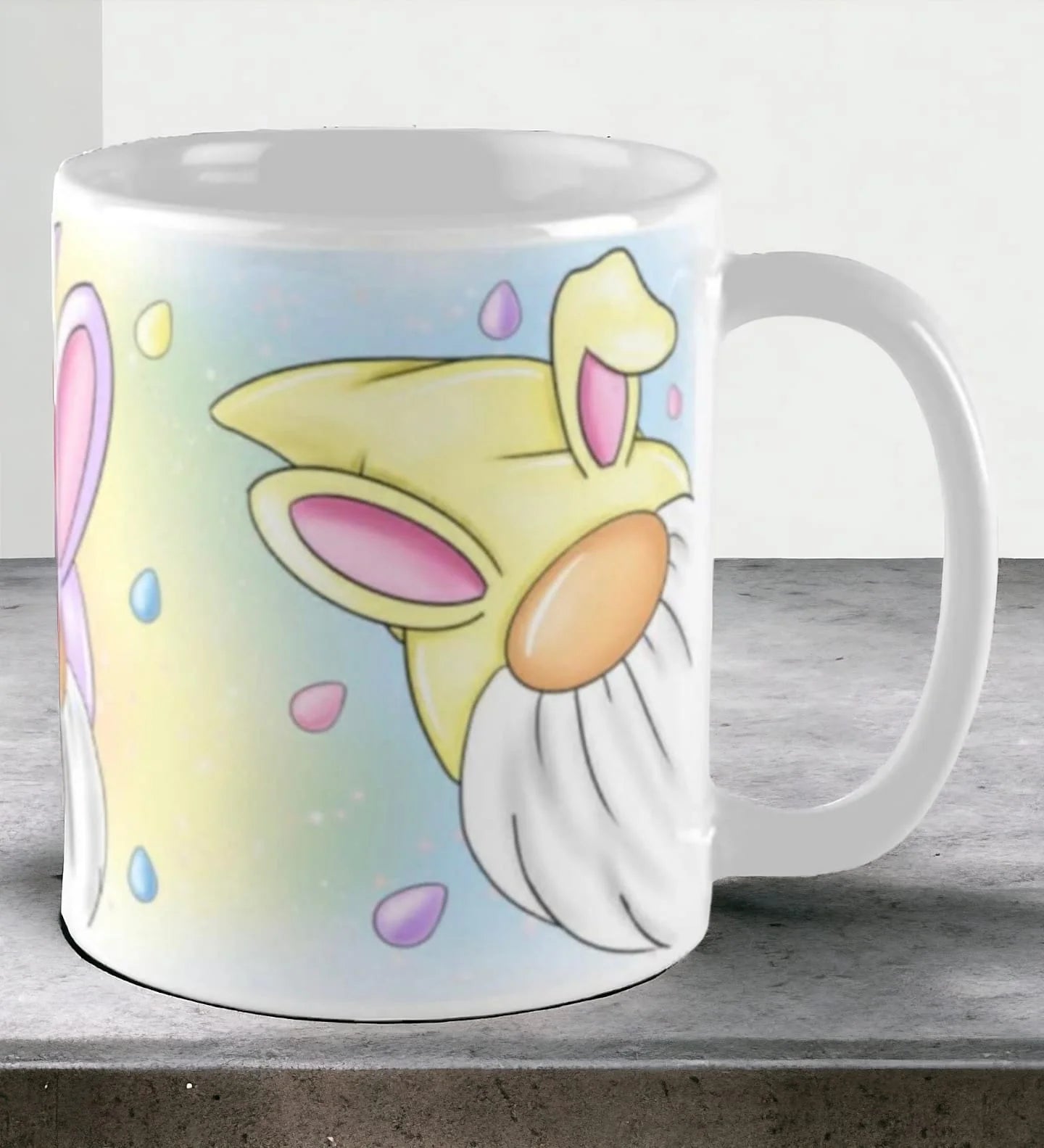 Cana personalizata, Cadou de paste, Ceramica, Alb, 350 ml