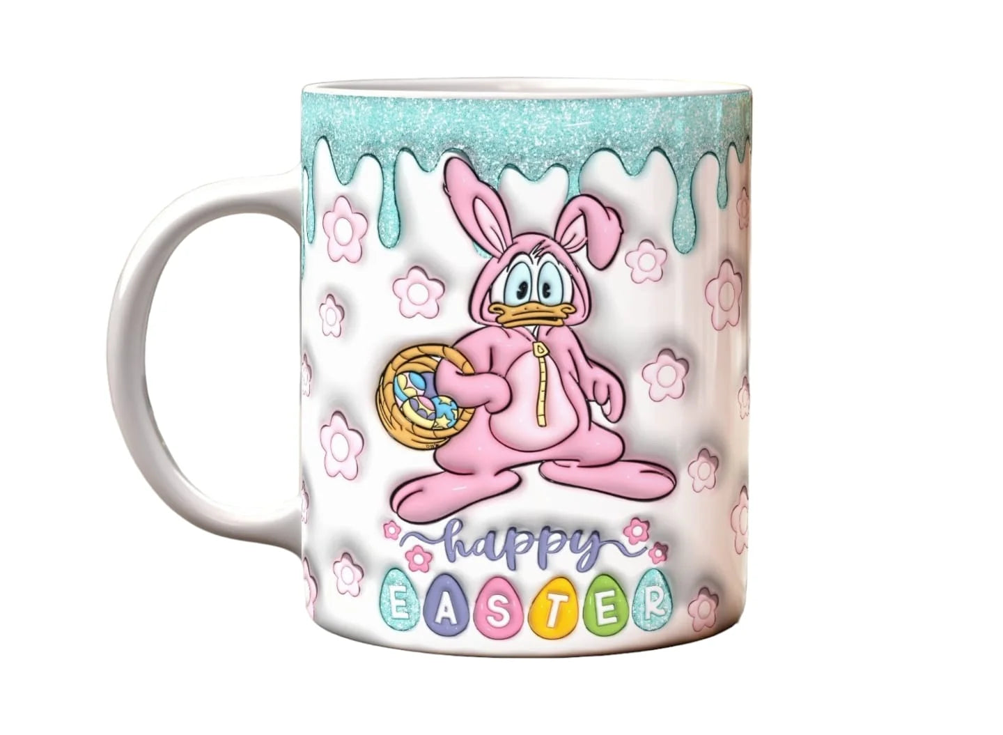 Cana personalizata, Paste fericit model 3, Ceramica, Alb, 350 ml