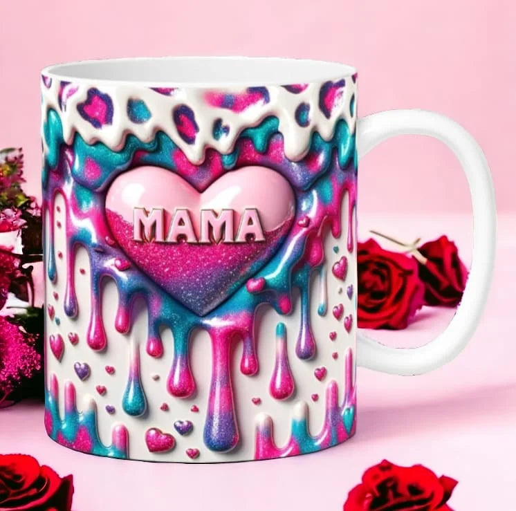 Cana personalizata, 8 martie de ziua mamei model 8, Ceramica, Alb, 350 ml