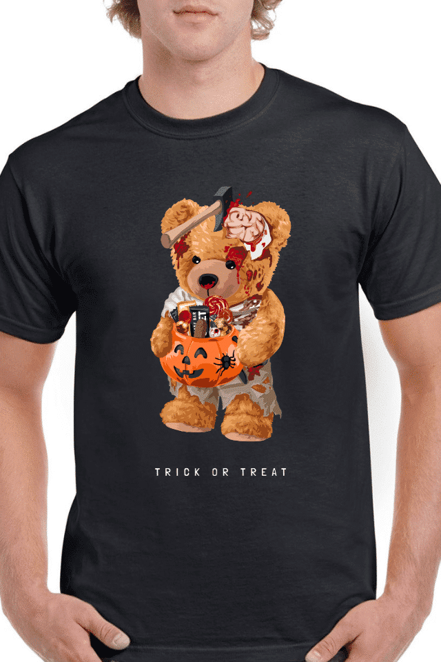 Tricou personalizat Bărbați - Spooky Teddy Bear