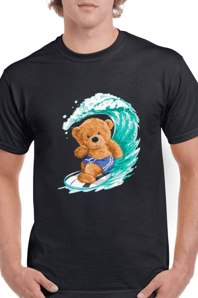 Tricou personalizat Bărbați - Surfing Bear