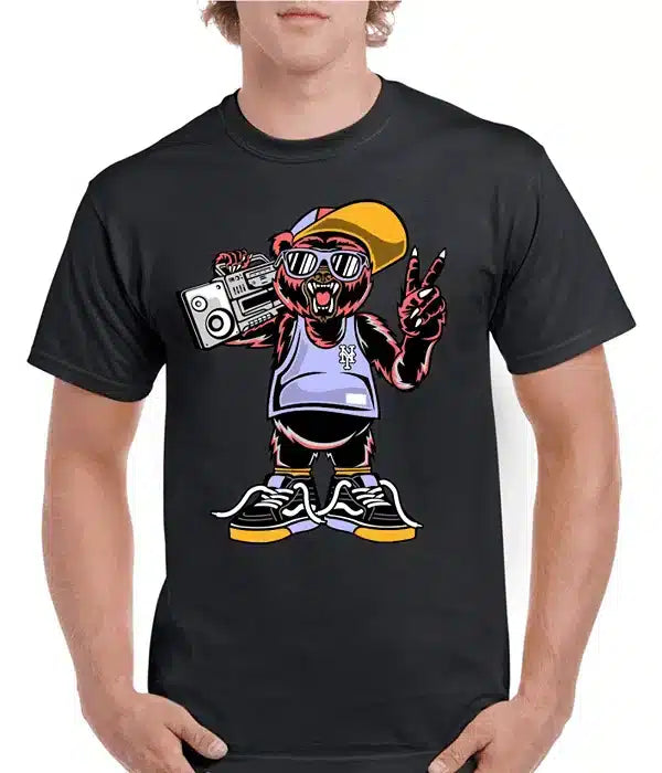 Tricou personalizat Bărbați - The Bear is Rapper
