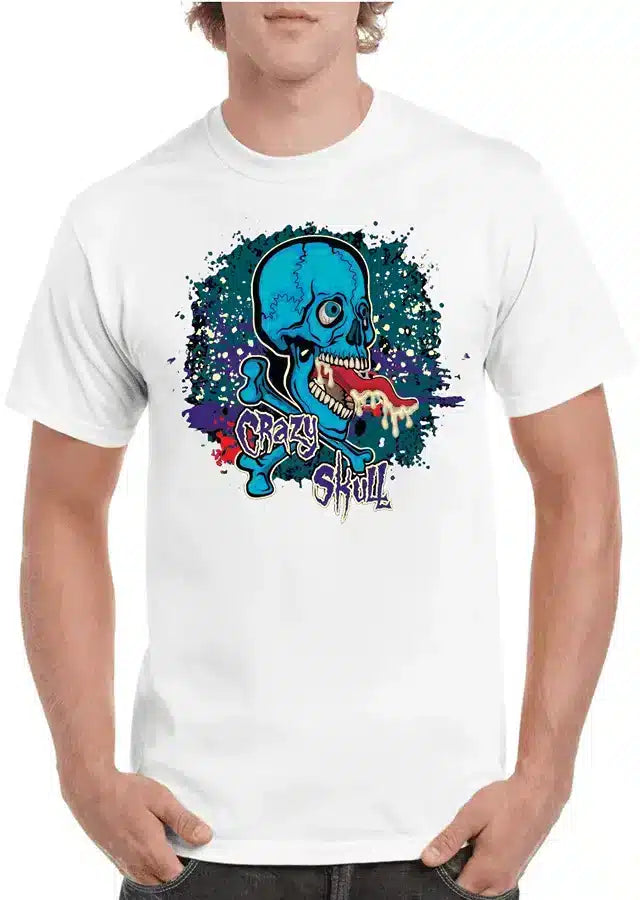Tricou personalizat Bărbați - Crazy Skull