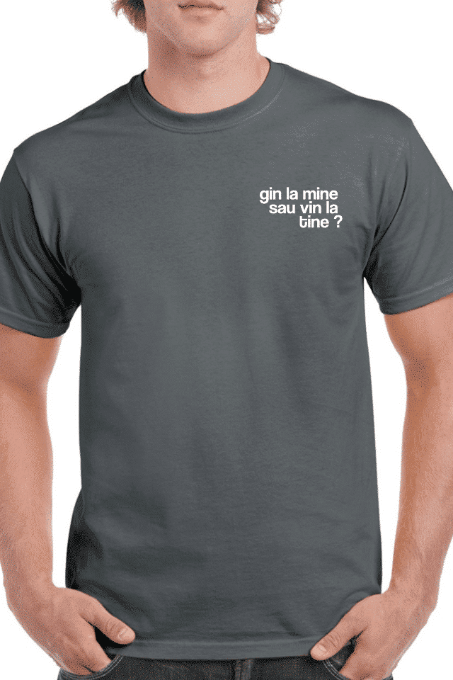 Tricou personalizat Bărbați - Gin la mine sau vin la tine?