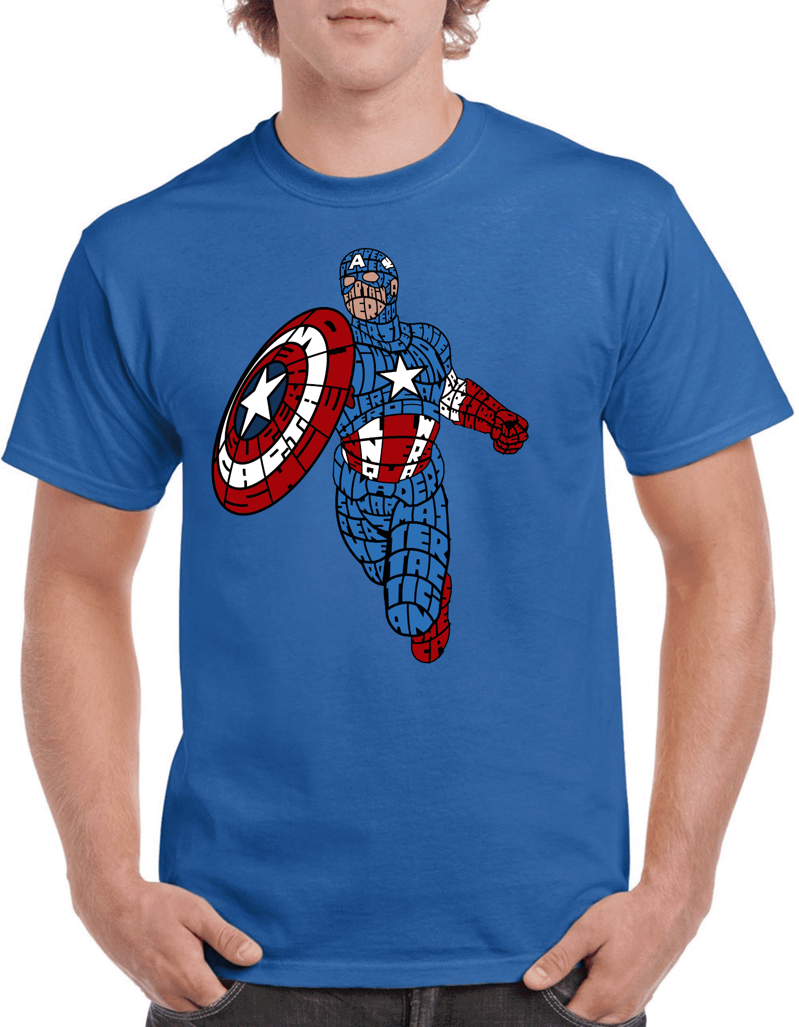 Tricou personalizat Bărbați - Capitan America