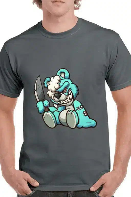 Tricou personalizat Bărbați - Angry teddy bear