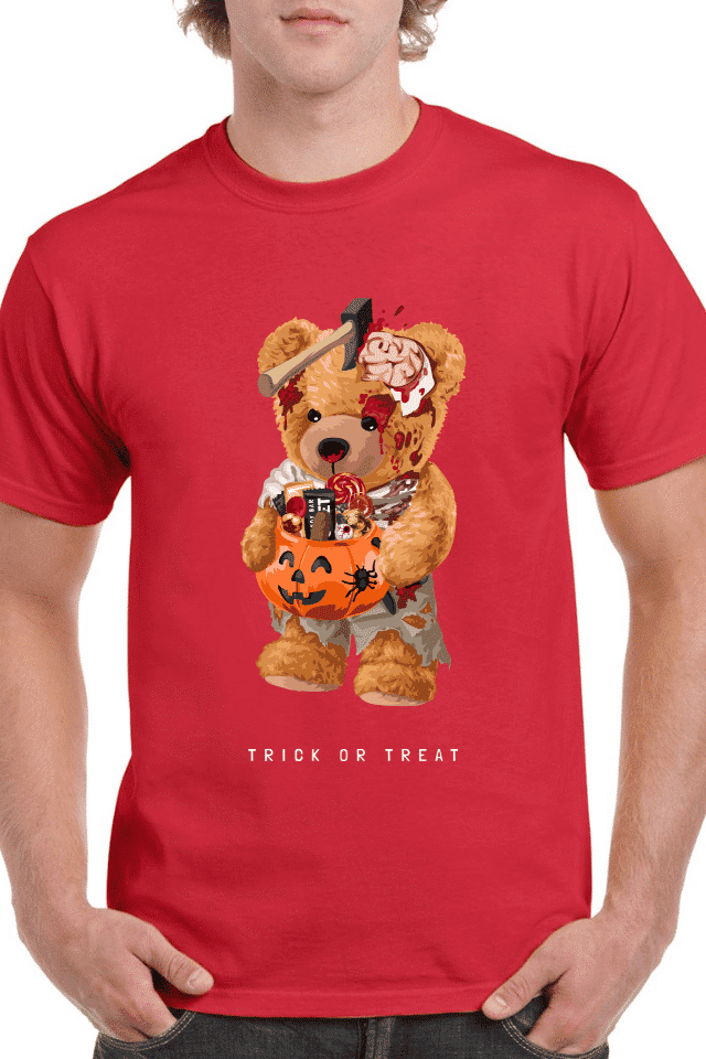 Tricou personalizat Bărbați - Spooky Teddy Bear