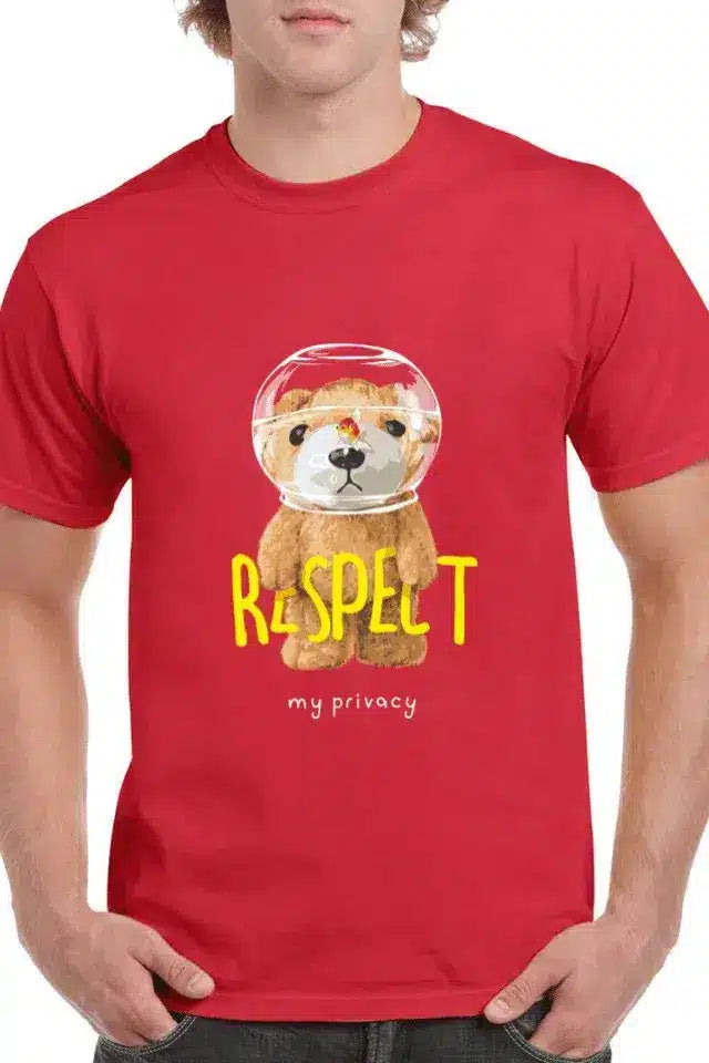 Tricou personalizat Bărbați - Respect My Privacy