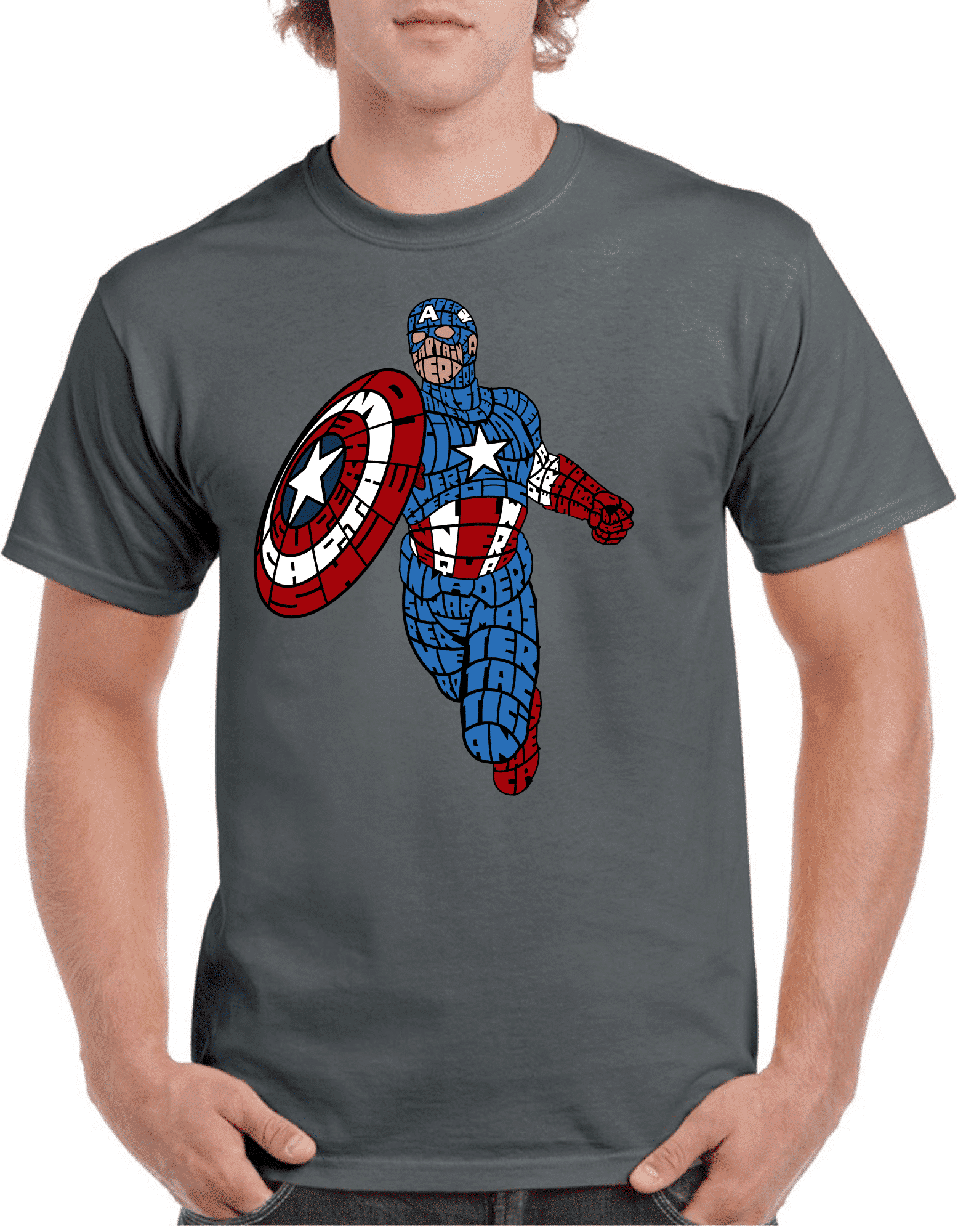 Tricou personalizat Bărbați - Capitan America