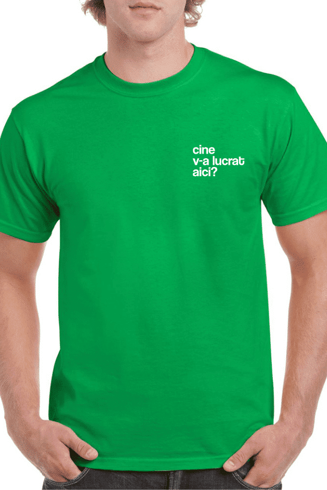 Tricou personalizat Bărbați - Cine v-a lucrat aici?