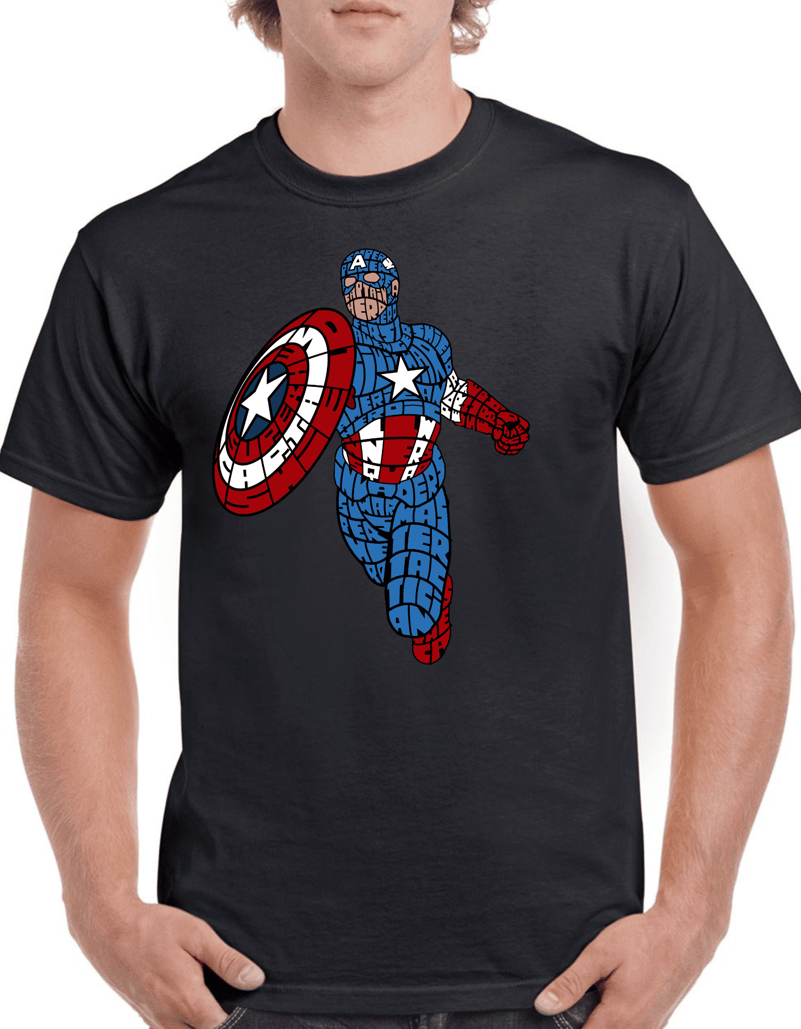 Tricou personalizat Bărbați - Capitan America