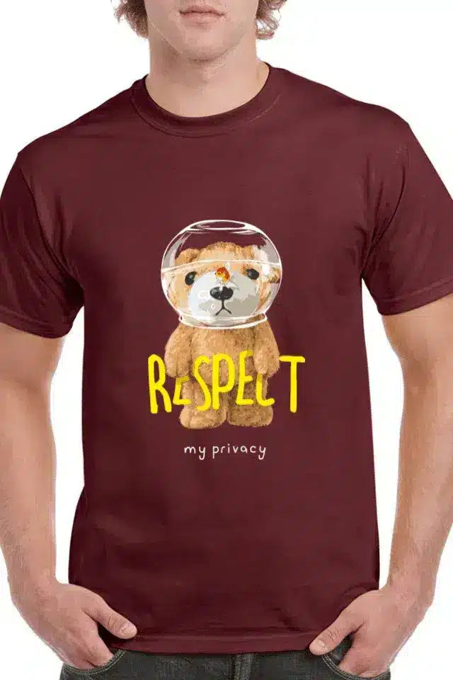 Tricou personalizat Bărbați - Respect My Privacy