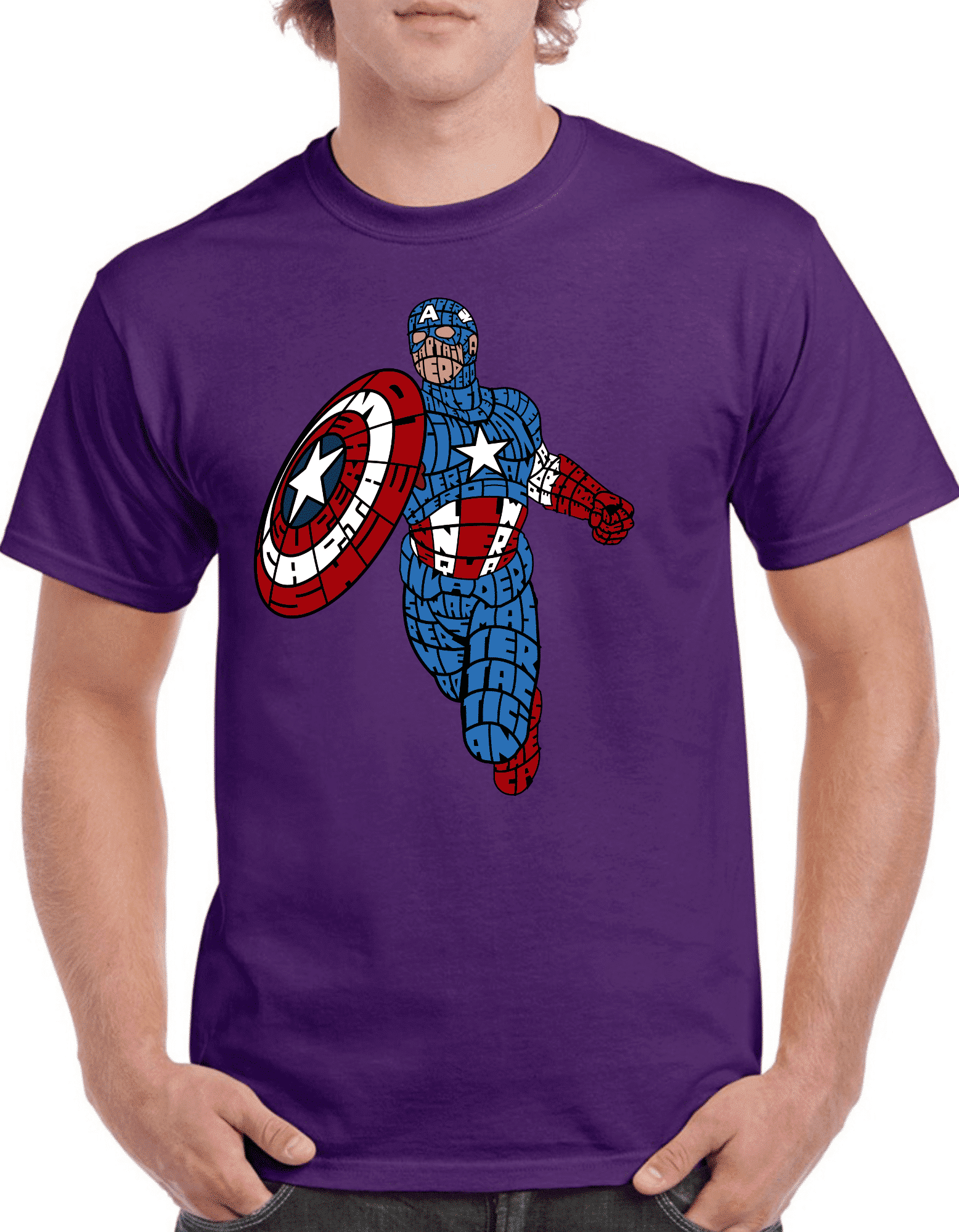 Tricou personalizat Bărbați - Capitan America