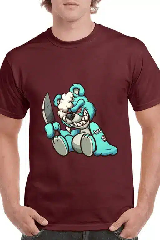 Tricou personalizat Bărbați - Angry teddy bear